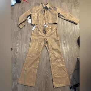 Stylish Tan Women's Pants & Jumpsuit Set